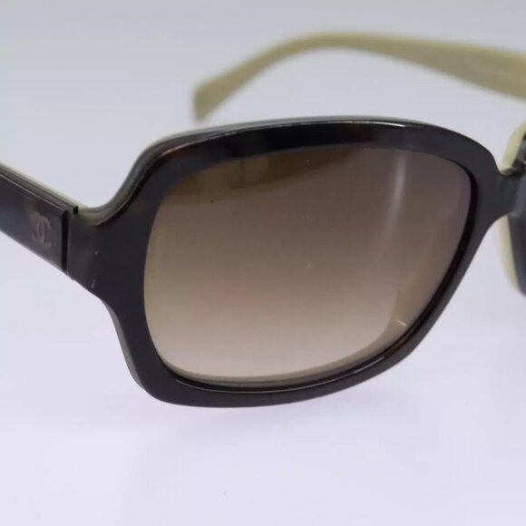 CHANEL Sunglasses plastic Brown CC Auth am7632 - Picture 10 of 15